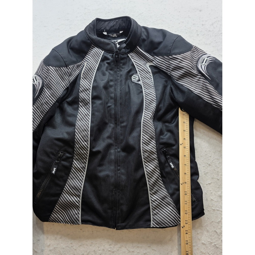 Shift Catalina 70172 Women's Black & Gray Sport Motorcycle Armored Jacket. Sz L - Picture 5 of 8